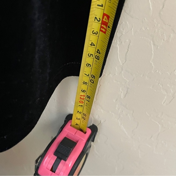 90s Y2K Women Sleeveless Velvet Maxi Dress Black Steampunk Whimsigoth Size 12 - Picture 3 of 7